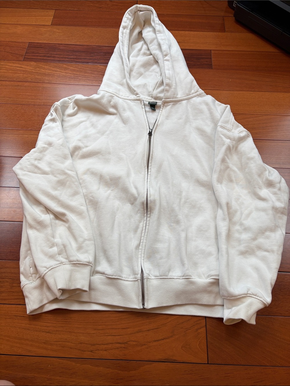 wild fable Cream Zip-Up Hoodie Sweater